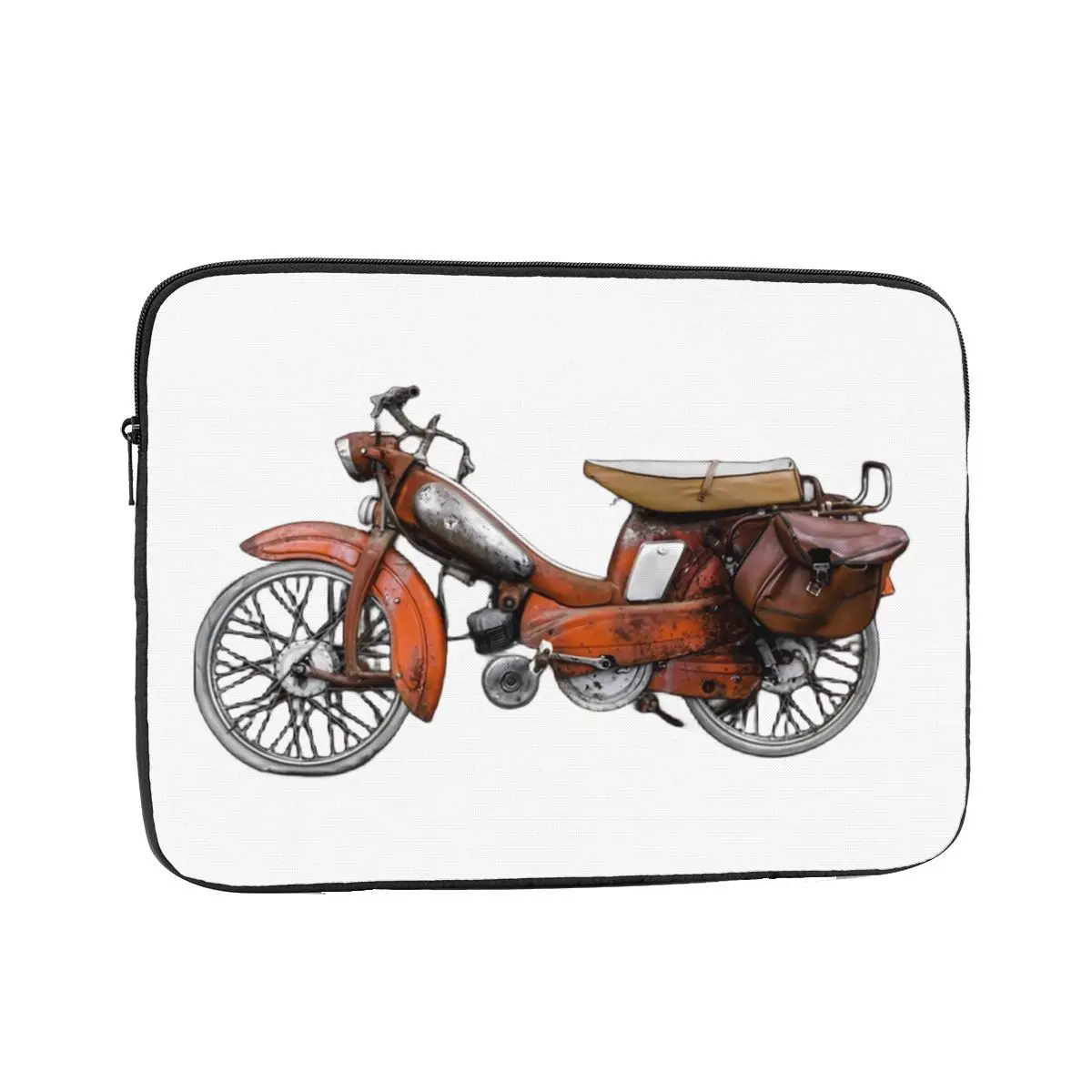 

Vintage French Motobecane Moped Laptop Sleeve Cover Bag 10 12 13 15 17 Inch Notebook Bag Sleeve Tablet Shockproof Case Bag