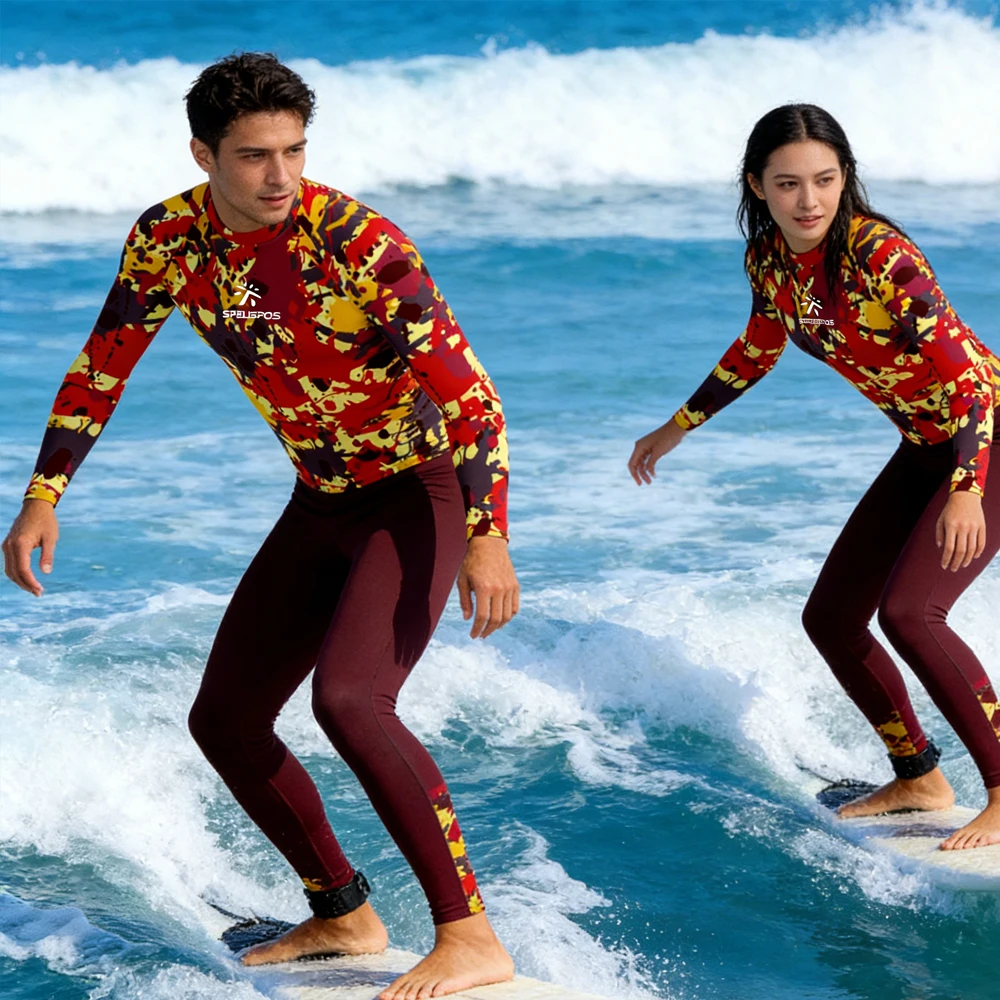 

Women's and Men's Long Sleeve T-shirt Rash Guard Swimwear High Quality Surfing Clothing Beachwear for Fishing Water Sport