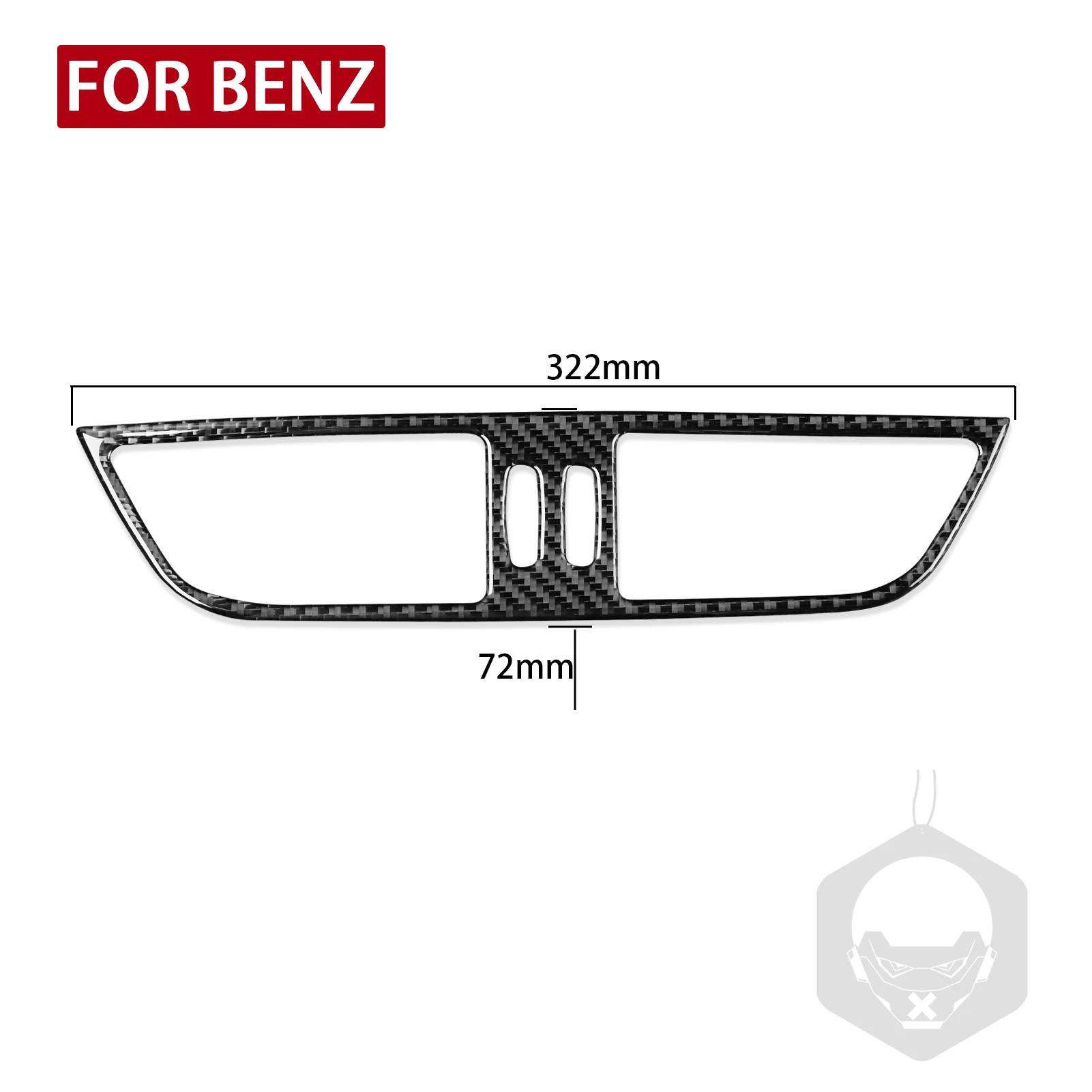 For Mercedes-Benz CLS C219 2004-2009 Central Control Air Outlet Sticker Cover Trim Carbon Fiber Interior Styling Accessories