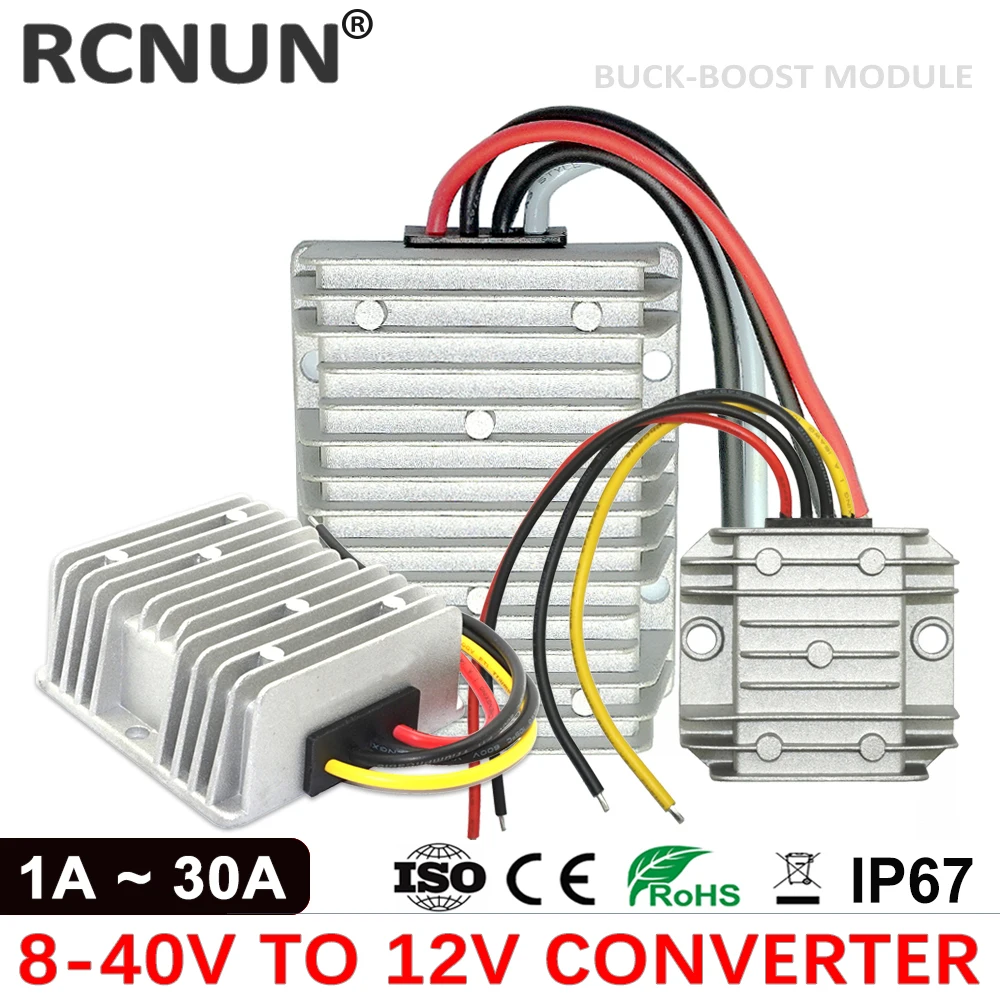 DC-DC Wandler 8-40V Auf 13,8V 30A – Boost-Buck Konverter, IP67, Mit Schutzschaltungen, Für Auto & Solar Nicht Isolierter Wandler DC-DC Wandler 8-40V Auf 13,8V 30A – Boost-Buck Konverter, IP67, Mit Schutzschaltungen, Für Auto & Solar Nicht Isolierter Wandler