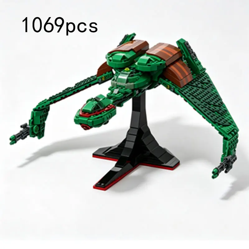 MOC 1069PCS Small Particle Assembly Building Blocks Sky Model Ornament Ship Toy Collectible Gift