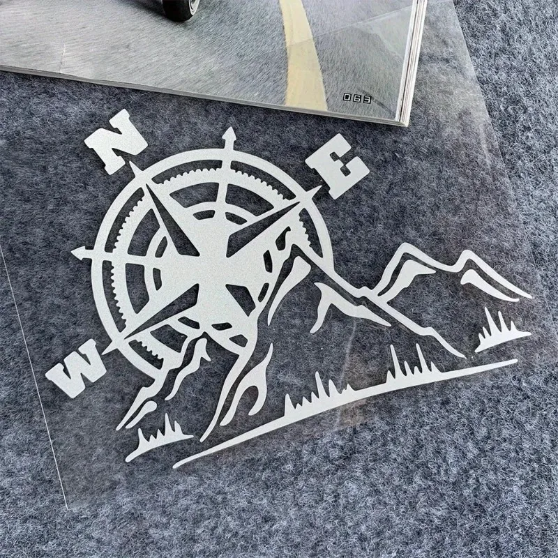 Suitable for Cars, Trucks, Motorcycles, Reflective Motorcycle stickers, Jungle Exploration Compasses, Motorcycle Helmets, Sticke