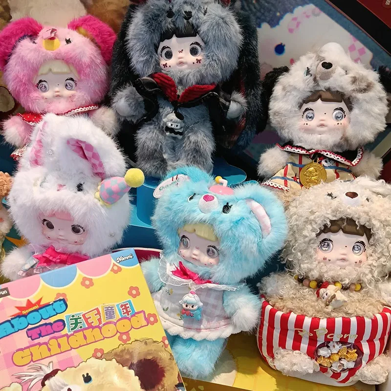 

Nommi about Childhood Series виниловая слепая коробка для лица ToptoyToys Kawaii Nommi Guess сумка куклы подвески подарок для девочек