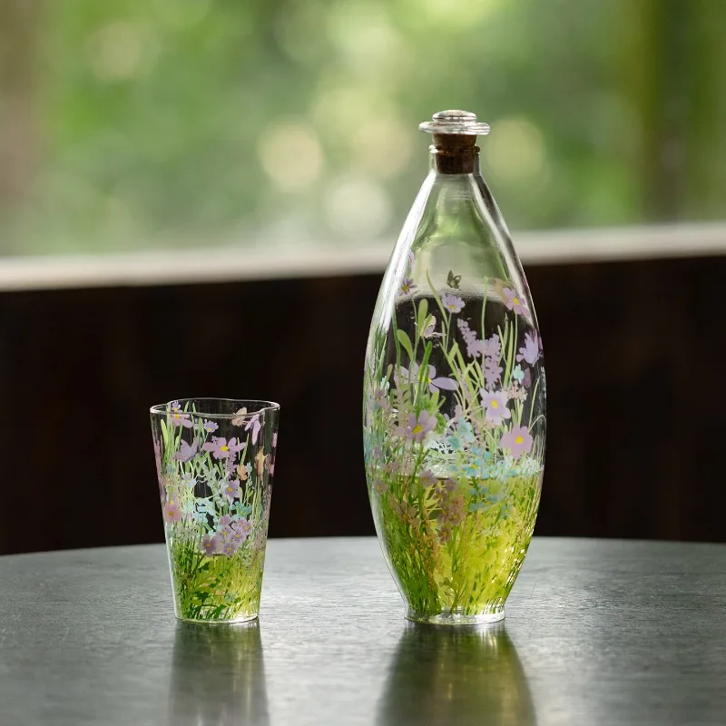 High Borosilicate Glass Bottle Heat Resistant Airtight Liquor Vessel Home Cold Hot Brew Pitcher Premium Juice Drink Container