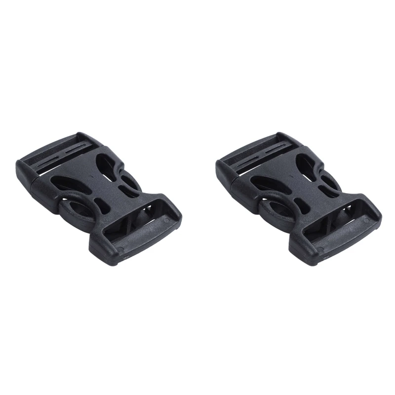 16Pcs Plastic Side Quick Release Buckles Clip For 25Mm Webbing Band Black