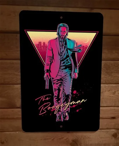 The Boogeyman Retro-Stil Metall-Wandschild Poster