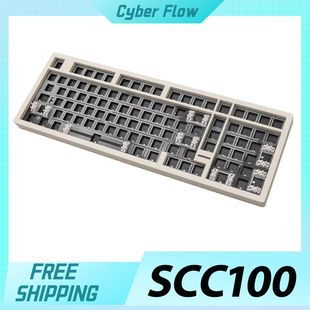 Mxrskey SCC100 Mechanical Keyboard Kit Three Mode Bluetooth 2.4G Wireless Keyboard Kit RGB Customized Pc Gamer Accessories Gifts