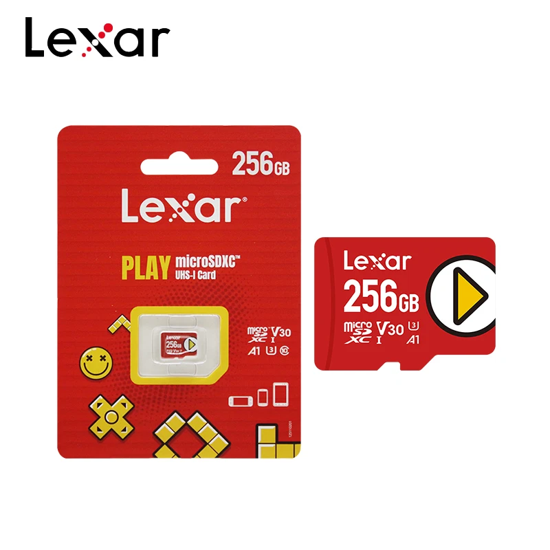 Lexar Micro SD Card MicroSDXC 128GB A1 V10 TF Card Play 256GB V30 A2 512GB 1TB Flash Memory Card UHS-I for Nintendo Switch