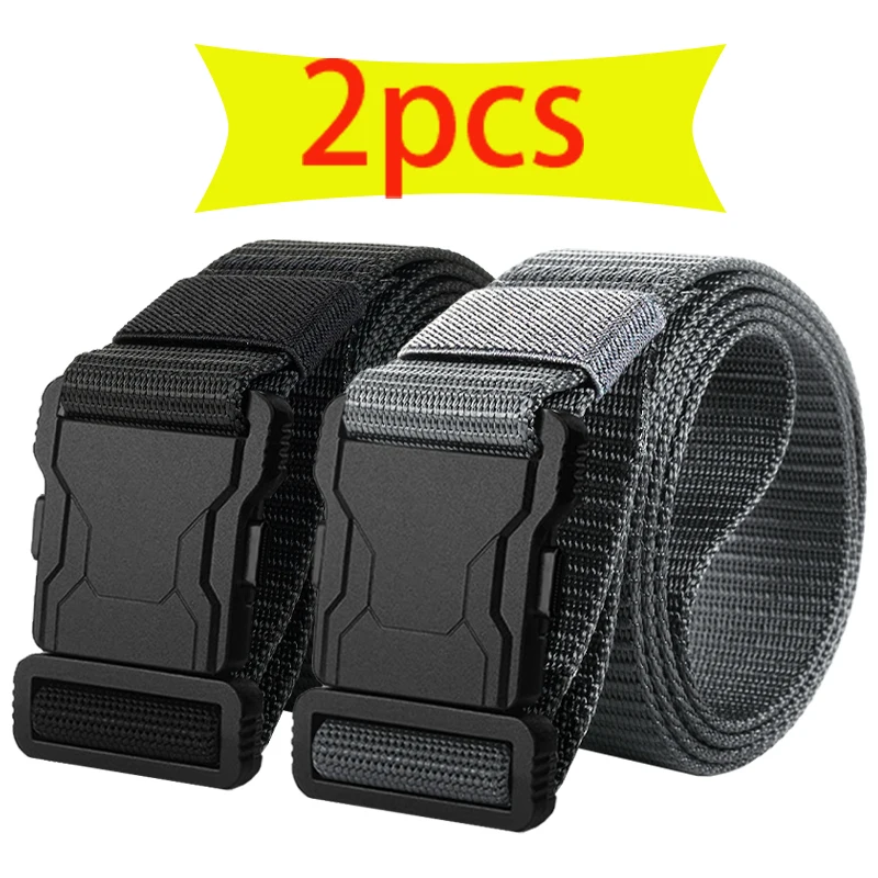 2er-Pack Herren-Gürtel für Outdoor-Sport, Schnellverschluss mit Symmetrischer Schnalle, Arbeitskleidung Mode Vielseitiger Taillengürtel – Detail 8