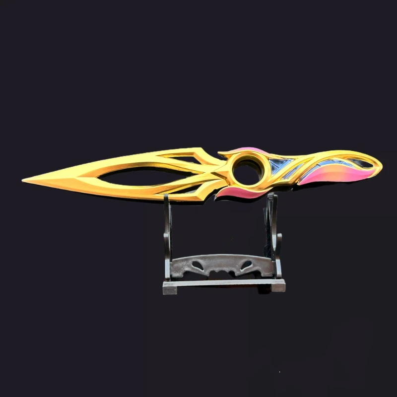 23 cm/9.05 pulgadas Valorant remolino volador amargo con funda modelos de armas de Metal a cuerpo accesorios COS espada samurái juego juguetes regalos para niños