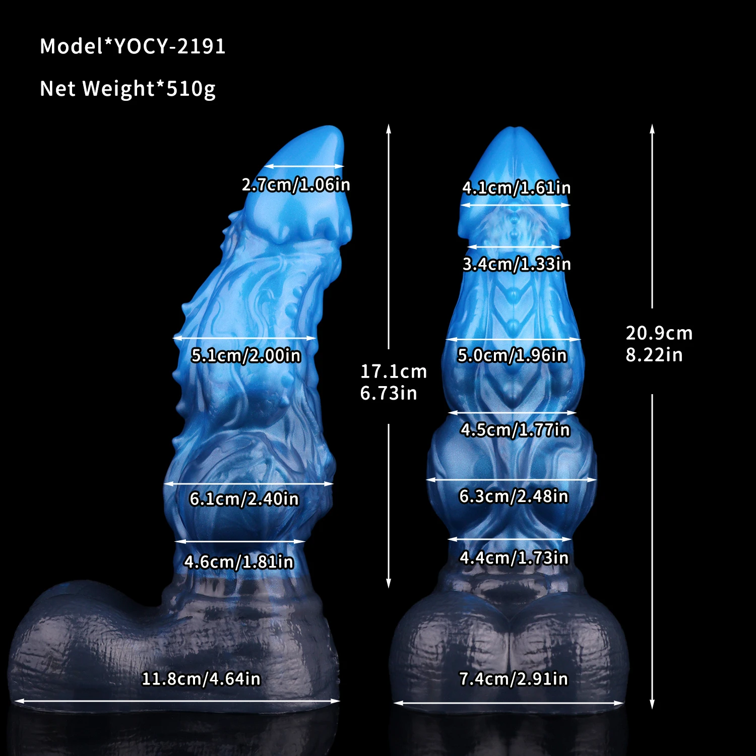YOCY Monster Dragon Cock Double Layer Penis Vaginal Masturbator Silicone Sex Toys For Women Men Flirting Sexy Shop - view 2