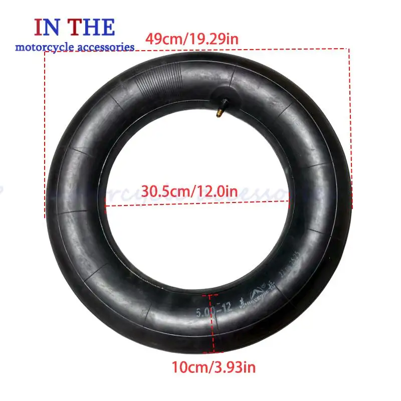 NEW Durable Thickened 5.00-12 Inner Tube with High Quality: Suitable for Heavy-Duty Electric Sightseeing & Transport Vehicles