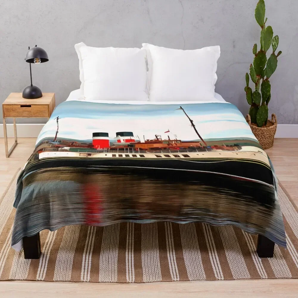 Waverley Paddle Boat (Painting) Throw Blanket Decorative Throw heavy to sleep Giant Sofa Large Blankets