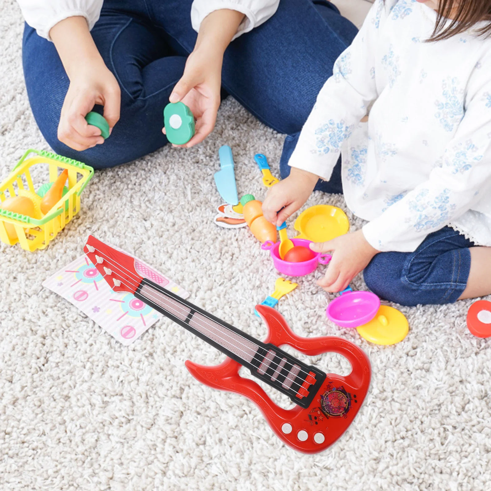 Electric Guitar Toy Toddler Ukulele Musical Small Gift for Kids Mini Instrument Beginner