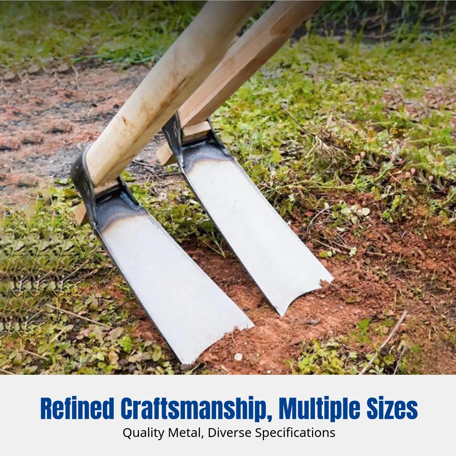 

Agricultural Hoe, Thickened Manganese Steel, Long Wooden Handle, Home Gardening, Random Design