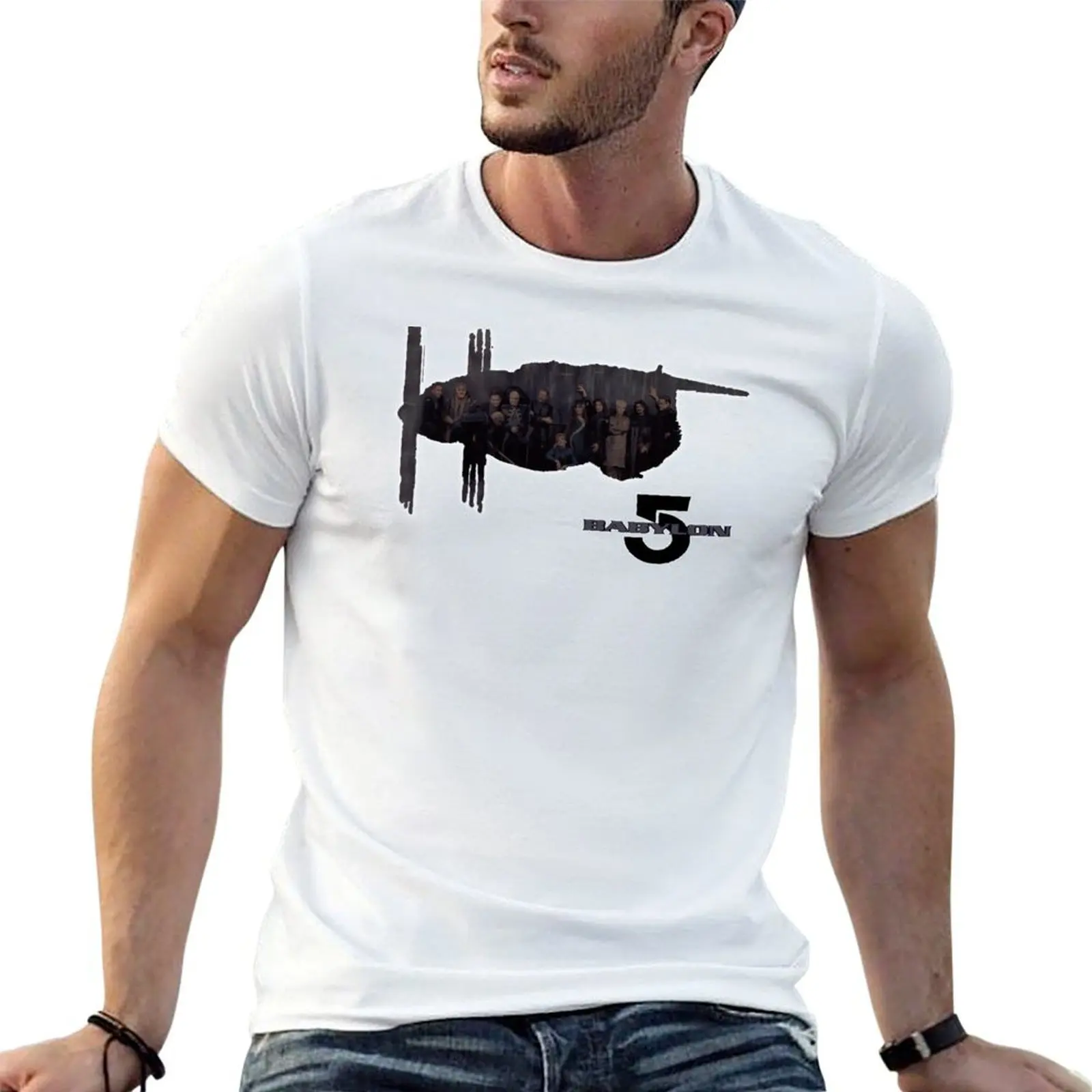 

Babylon 5 Station T-Shirt t shirts for man cotton t shirt man designer man t shirt cotton high quality T-shirt