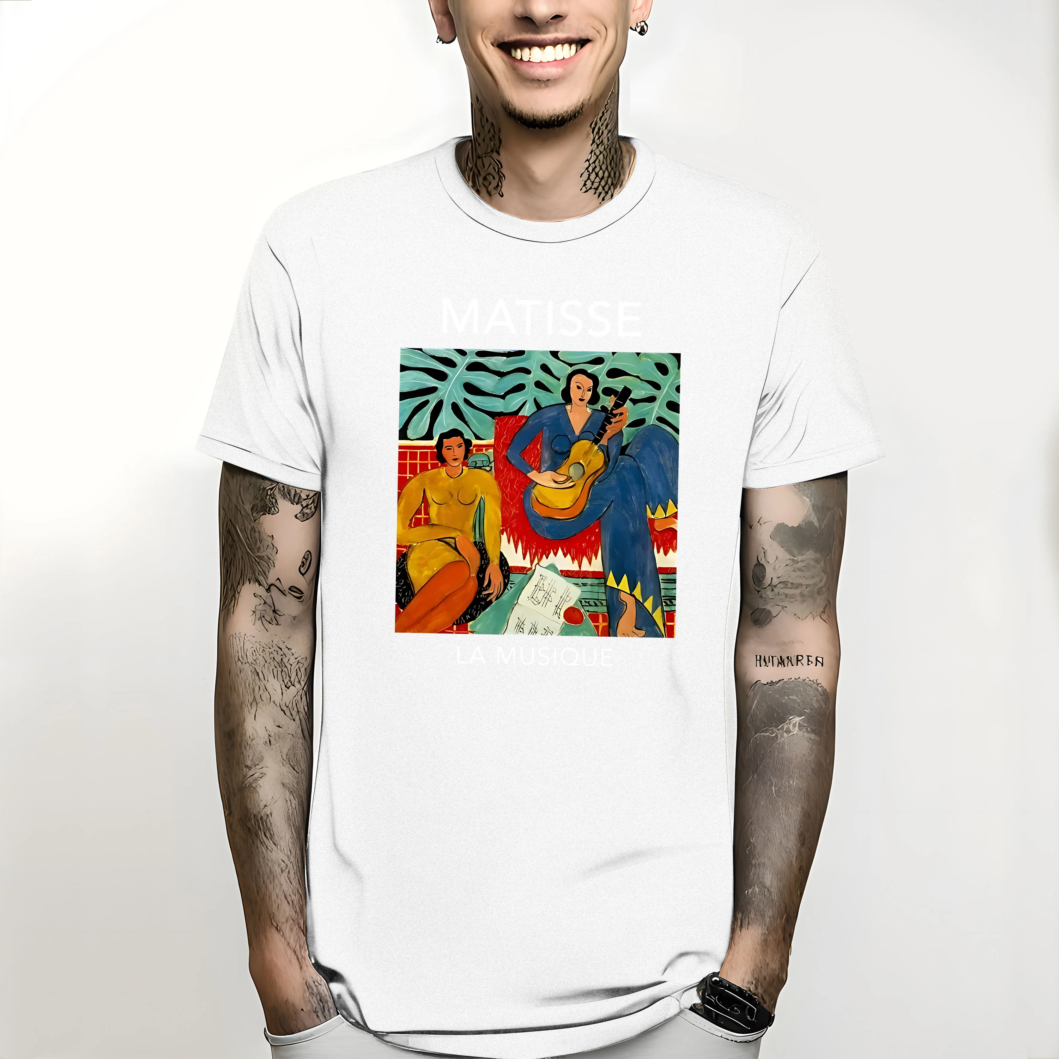 T shirt Matisse Painting oversized t shirt men clothing anime clothes manga Famous Painter Aesthetic Premium Eco friendly Tee