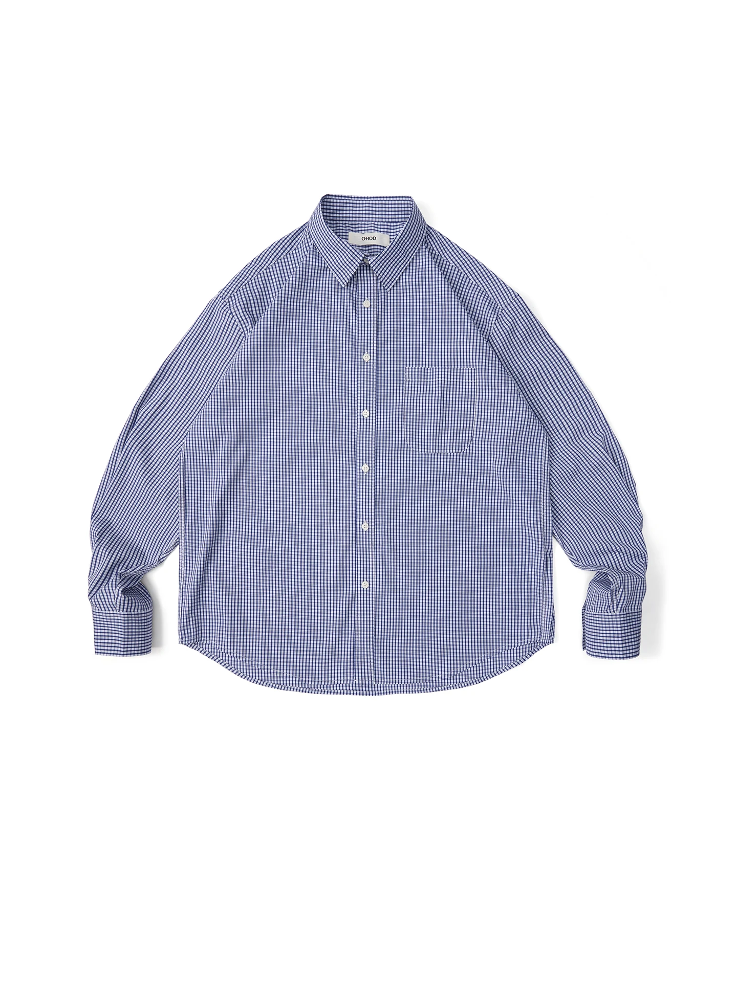 

Ретро-японская рубашка в синюю клетку с пэчворк-воротником, мужская весенняя свободная рубашка с длинным рукавом, рубашка в университетском стиле для пар