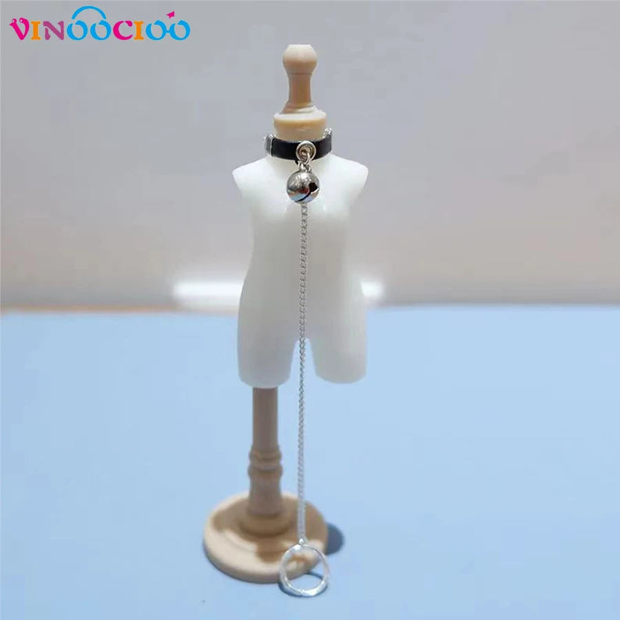 Fashion OB11 Doll Neck Collar With Lead Rope For GSC 1/12 BJD Doll Body Neck Chain Accessories