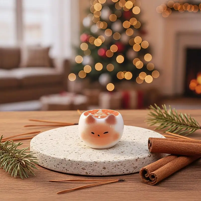 5/10pcs Mini Resin Cat Latte Figurines Non-Porous Coffee Beads for Home Office Desktop Decor Cafe Ornaments