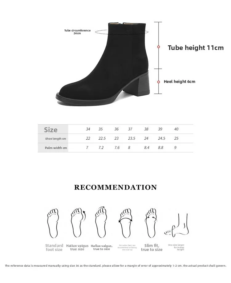 2025 جديد الخريف/الشتاء المرأة أحذية بوت قصيرة جلد طبيعي ساحة عالية الكعب أحذية الإناث الجلد المدبوغ موجزة النساء حذاء من الجلد