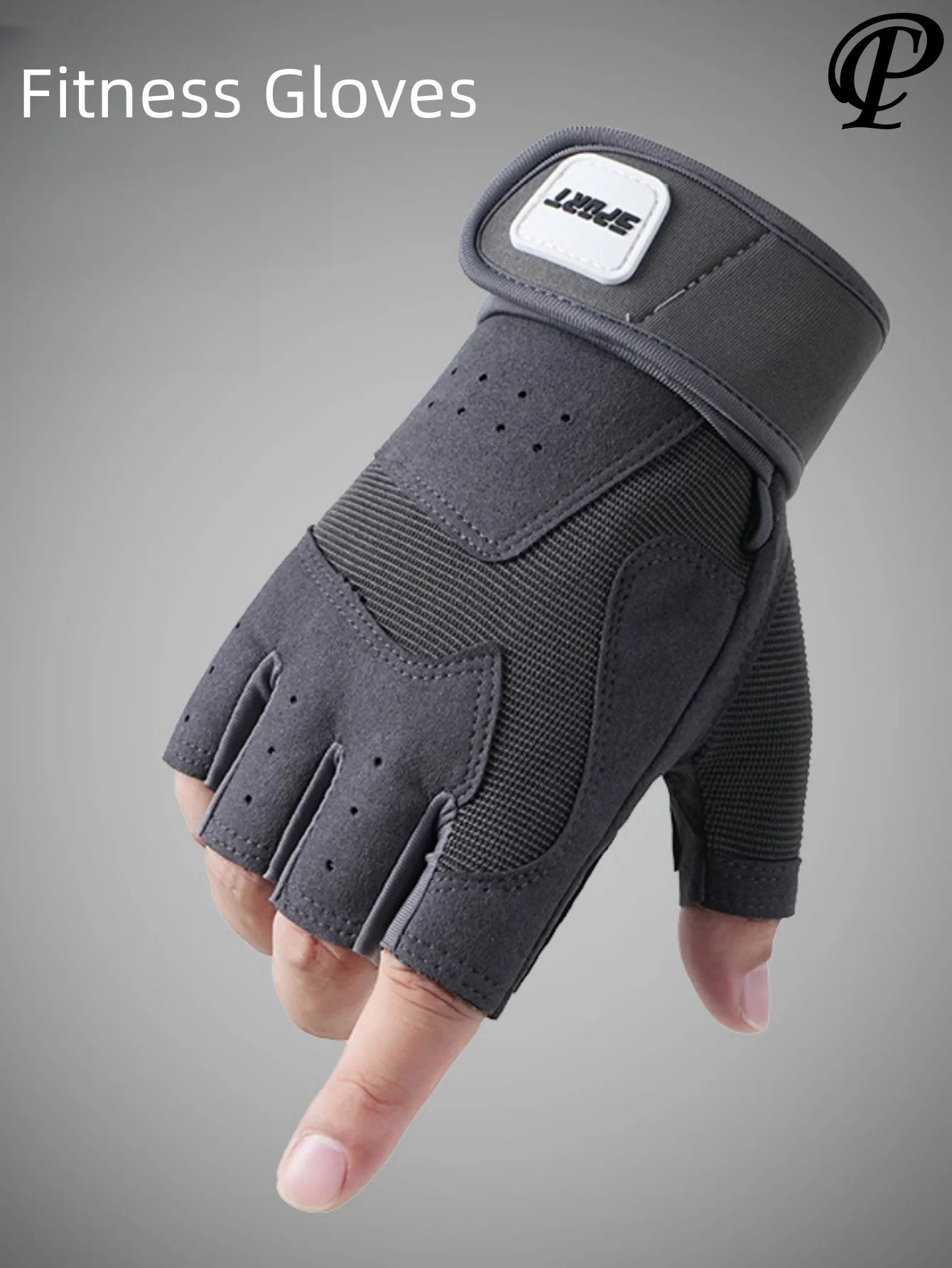 

Fingerless Gym Gloves Gym Training Fitness Wristband Body Building Workout Sports Weight Lifting Breathable Motorcycle Gloves