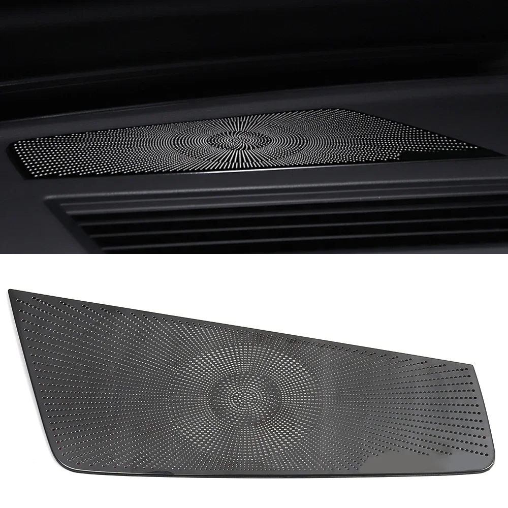 For VW Volkswagen Touareg CR 2018-2023 Stainless Car Door Panel Loudspeaker Pad Speaker Cover Trim Frame Sticker Accessories