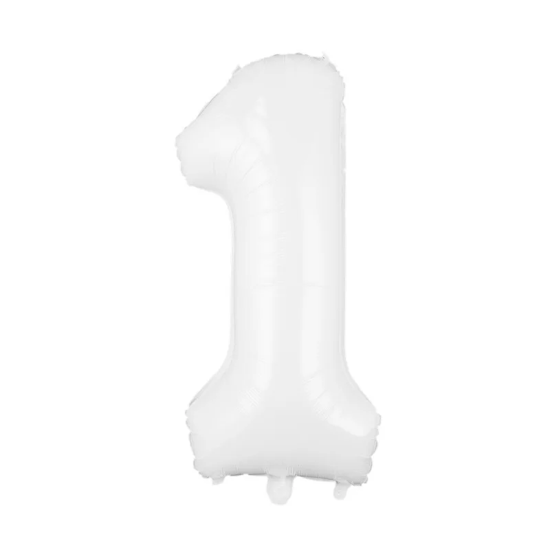 white 32inch Number 0-9 Foil Birthday Balloons 1st Birthday Wedding Party Decorations Baby Shower party decoration 2nd birthday