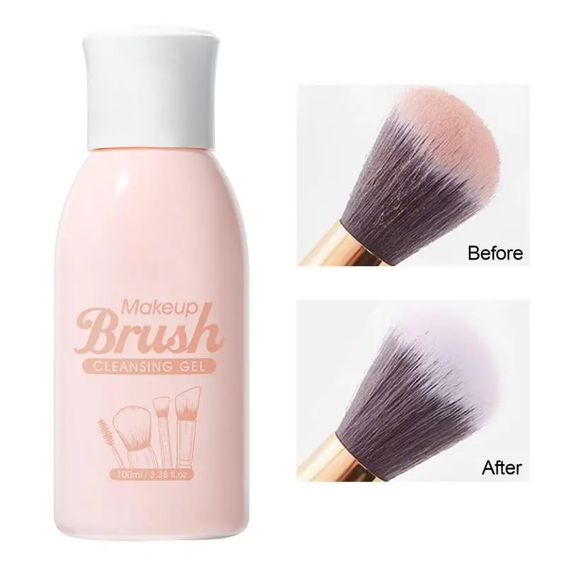 100ml Puff Cleaning Solution Powder Puff Cleaner Makeup Brushes Sponges Cleaning Liquid Blush Tool Cleaner Remover Shampoo