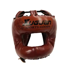 Muay Thai MMA Boxing Helmet Kids Adults Martial Arts Headgear Protector Training