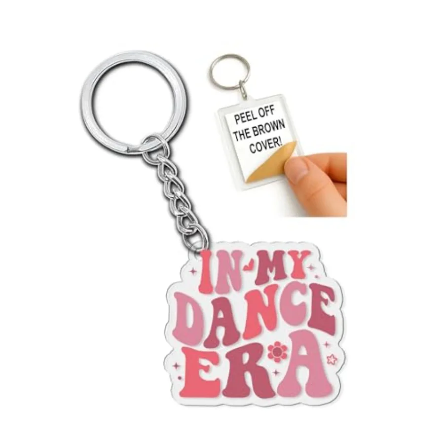 

In My Dance Era Keychain Trendy Acrylic Keychain for Dancers Dance Lovers Fun Gifts for Dance Teachers Students Performers Enth