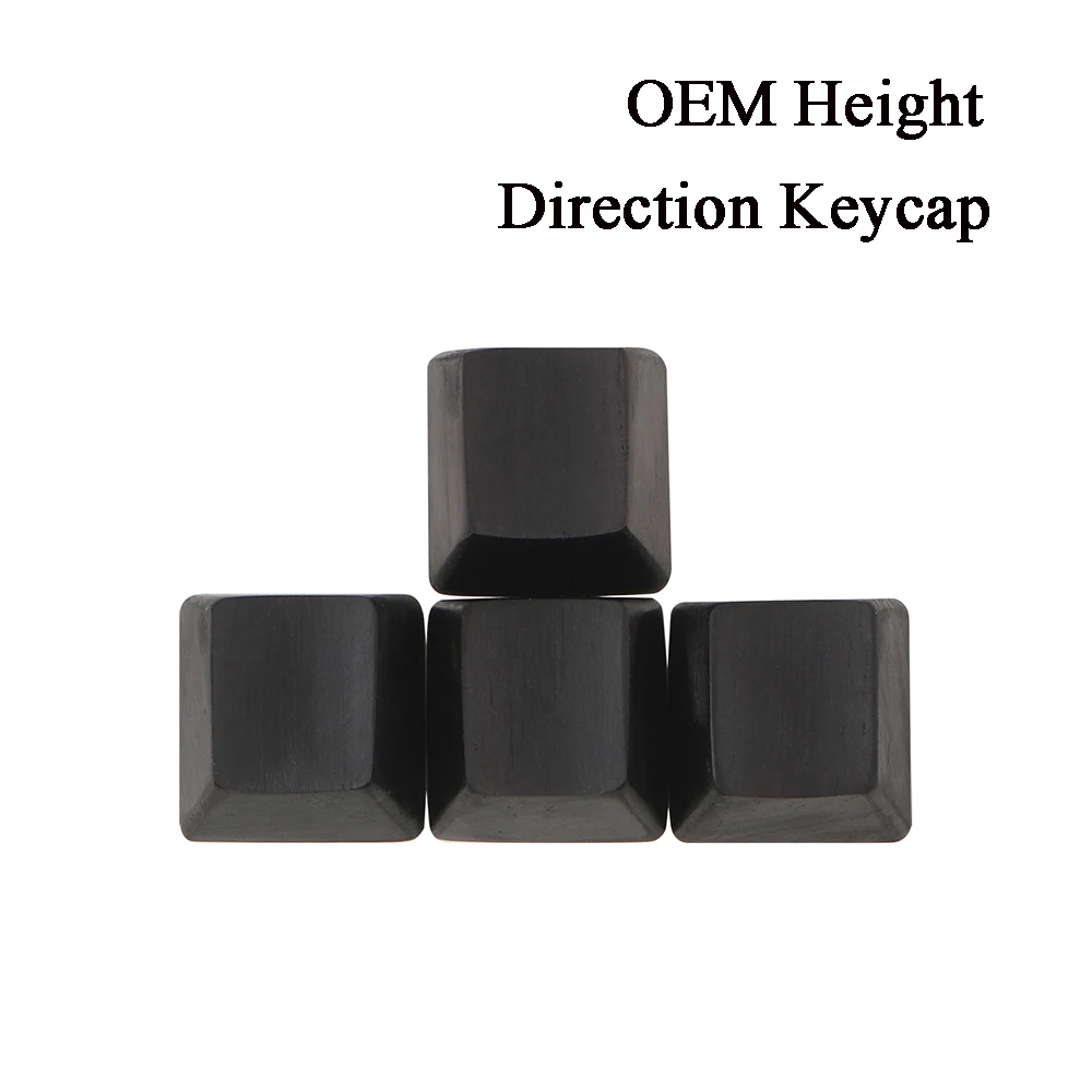 IDeal Solid Wood Direction Keycaps OEM Height Sandalwood Keycap Cross Axis Mehcanial Keyboard No Backlit Wooden Black Cap