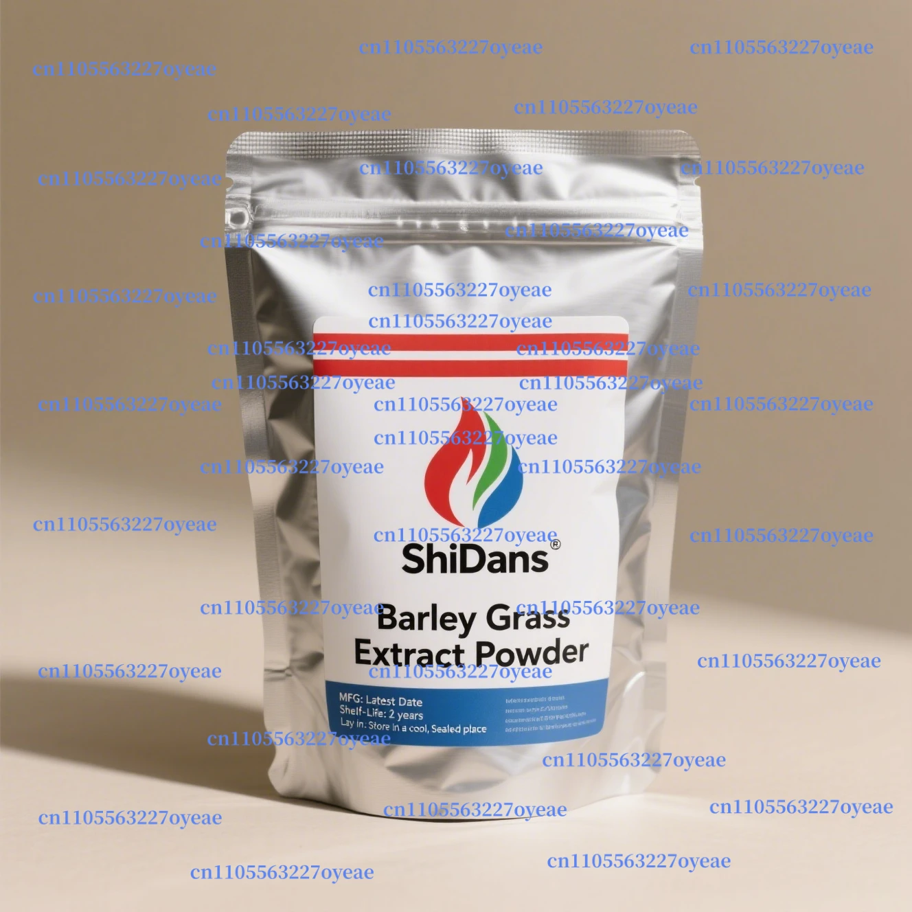 Embalaje de bolsa de papel de aluminio personalizado 100% natural de hierba de cebada (Da Mai Cao) para distribuidores globales