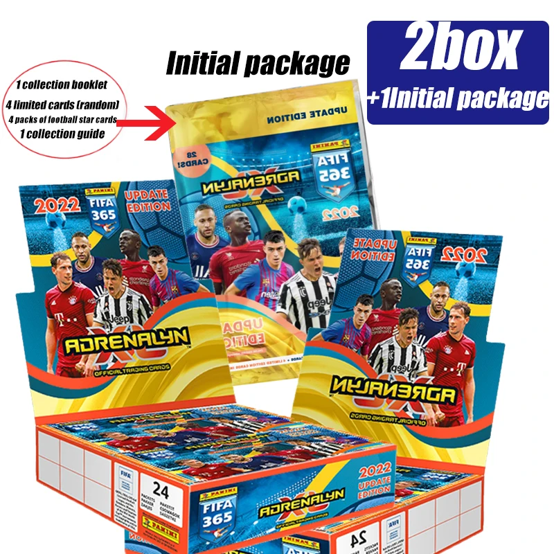 Panini 2022 Fifa365 Football Star Blind Box Genuine Rare Collection Card Game Toys Additional Version Christmas Birthday Gift