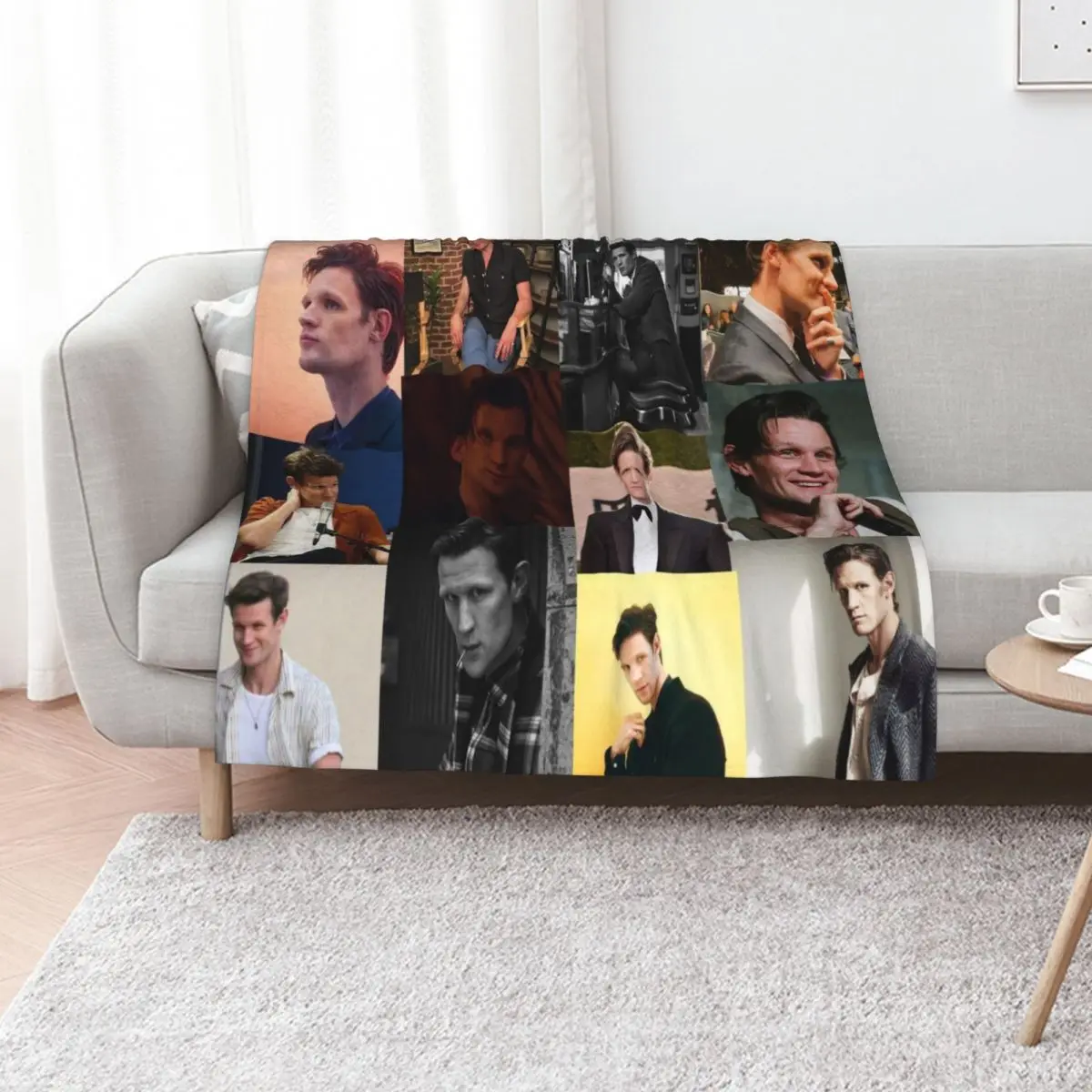 Matt Smith picture collage Throw Blanket Thermal decorative Summer Beddings Soft warm winter Blankets