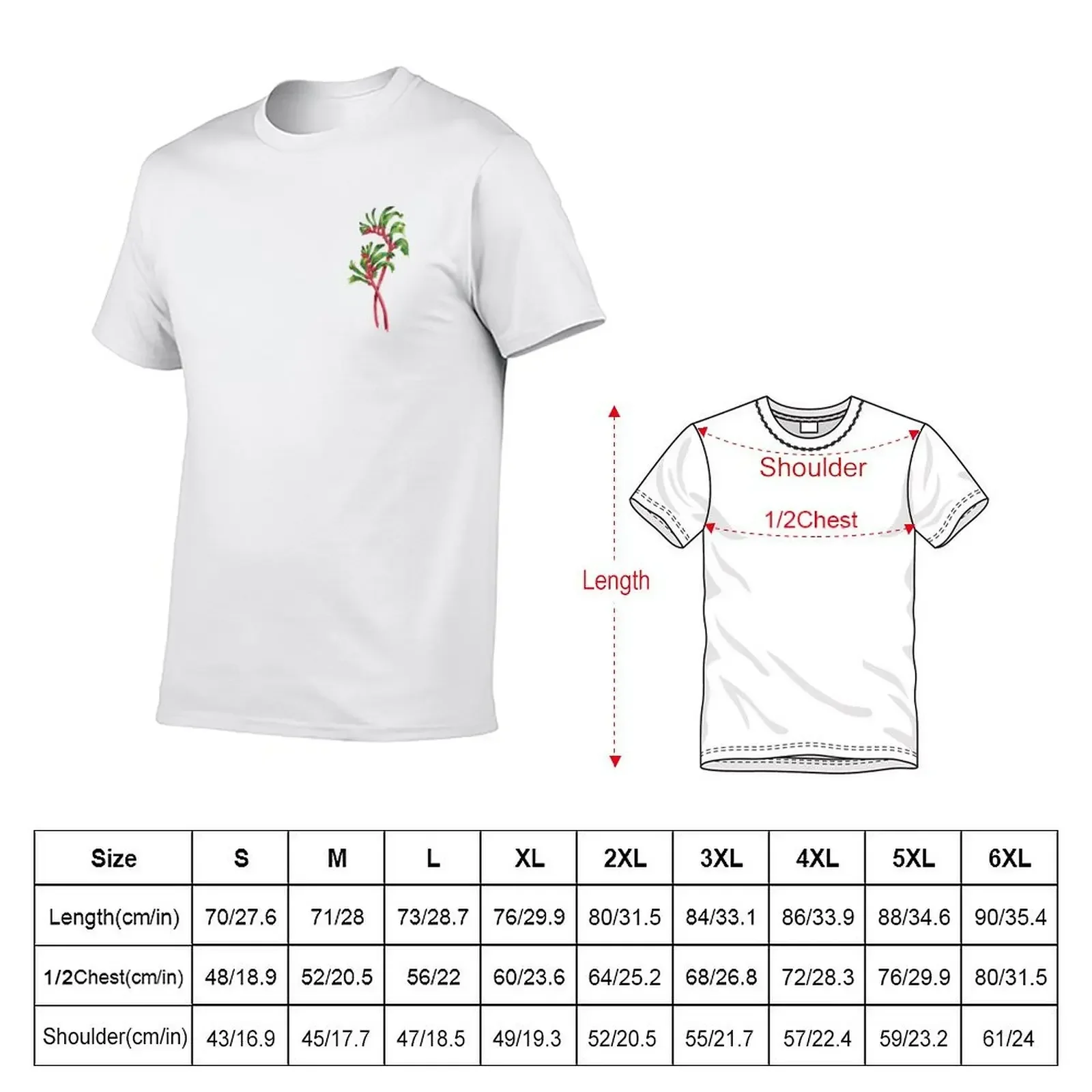 Red and Gree flowering kangaroo paw T-Shirt basketball graphic tees sports fans shirts men graphic