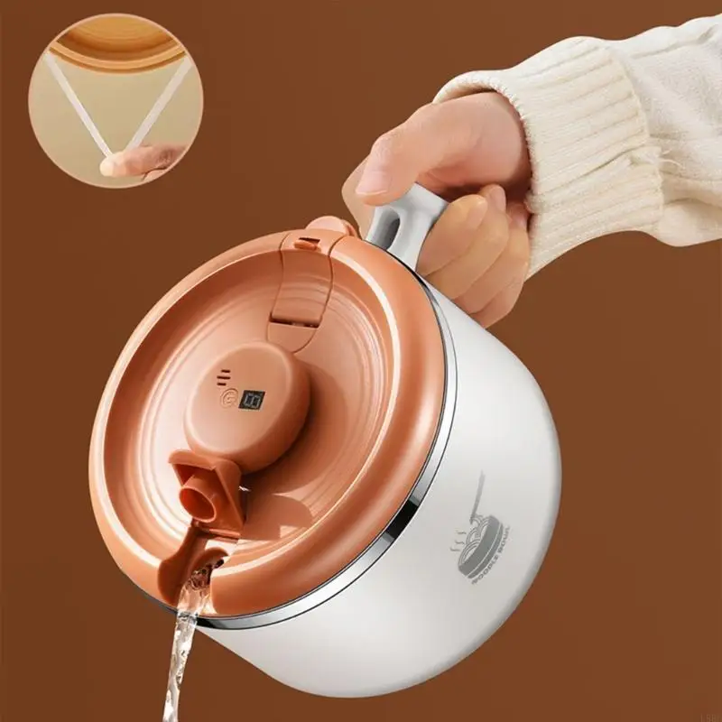 

Container Noodles Bowls with Lid and Timers Stainless Steel Material L5BE