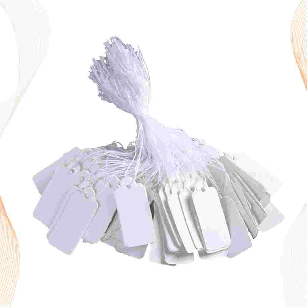 

190 PCS White Tags Labels Stickers Basket Holder Pricing Marking Handwriting