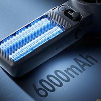 A0NC Quiet Handheld Fan 6000mAh Powerful Quiet Fan Portable Fan Plastic Texture
