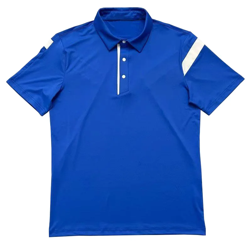 Summer New Golf Men's Outdoor Quick Drying Sweatshirt Breathable Versatile Short Sleeve T-shirt Color blocked POLO Shirt Top