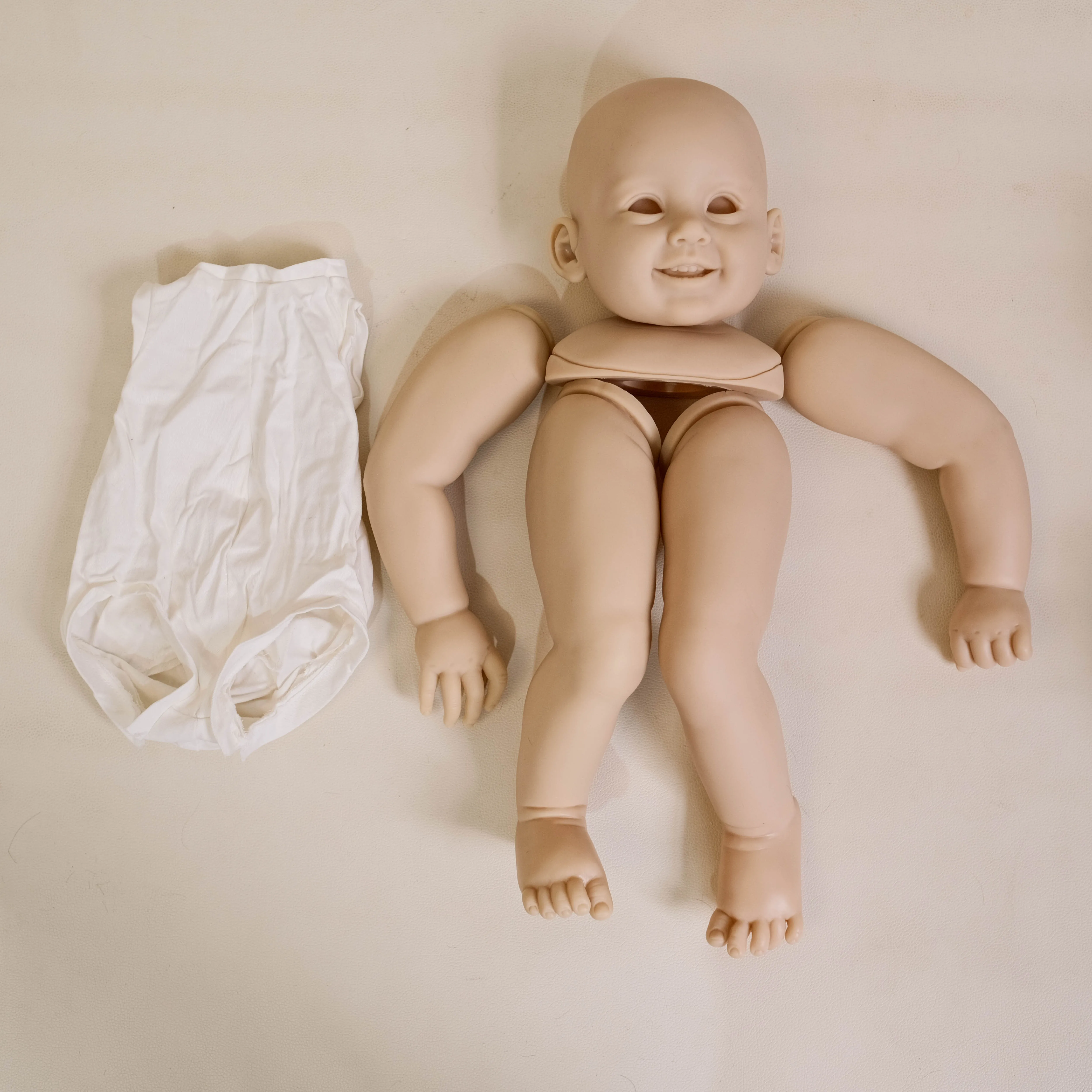 

NPK 28 Inch Cammi Reborn Doll Kit - Lifelike Toddler Baby Doll with Cloth Body And Connectors DIY Toy for Collectors