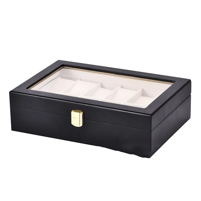 

12 Wrist Watch Box Watch Holder Storage Case Organizer PU Leather Watch Display Box regalos para hombre