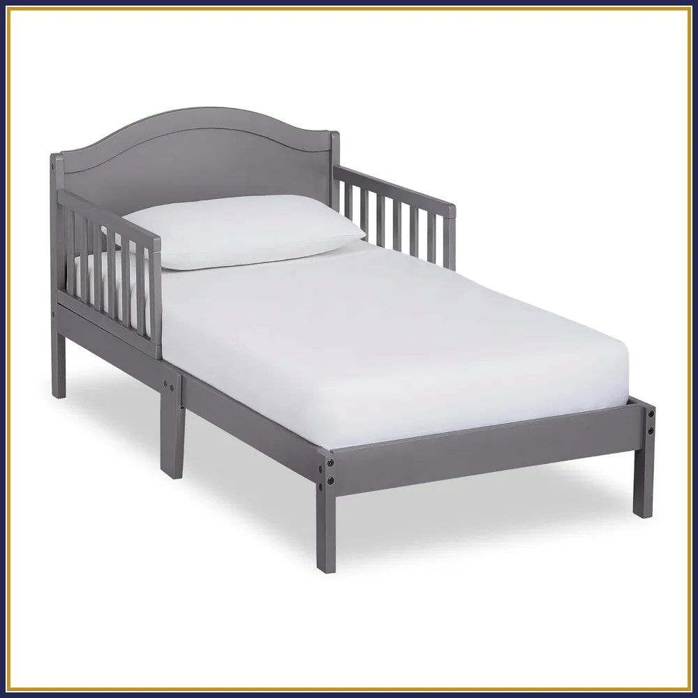 

Steel Grey Toddler Bed, Greenguard Gold Certified, Safe & Cozy for Your Little One