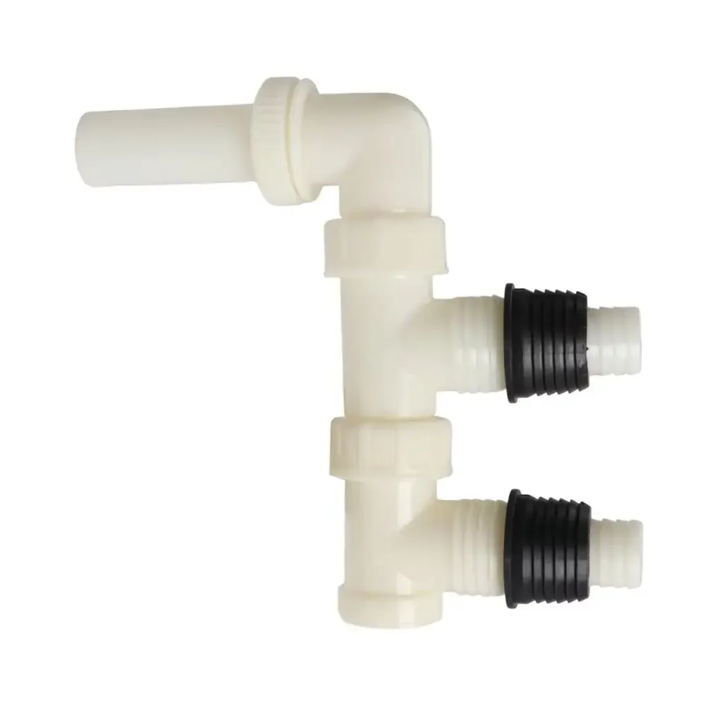 Double Caravan Waste Water Outlet Hose Pipe Adapter Use With Waste Hog / Master Caravan RV Drainage Accessories Universal