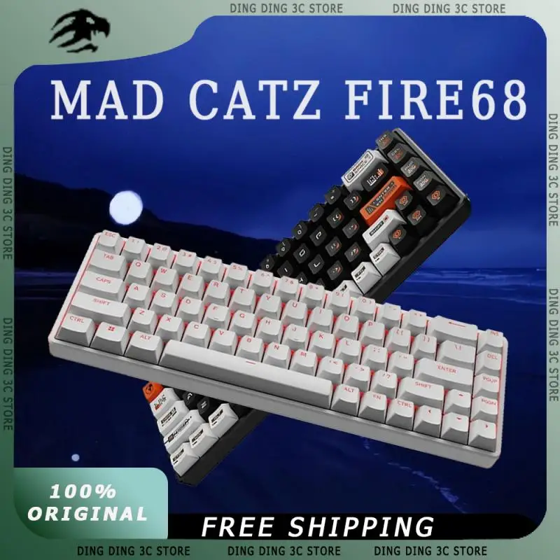 

MAD CATZ FIRE68 Magnetic Axis Mechanical Keyboard 8K Polling Rate Low Latency Full Key Hot Swap Web Drive Wired Gaming Keyboard