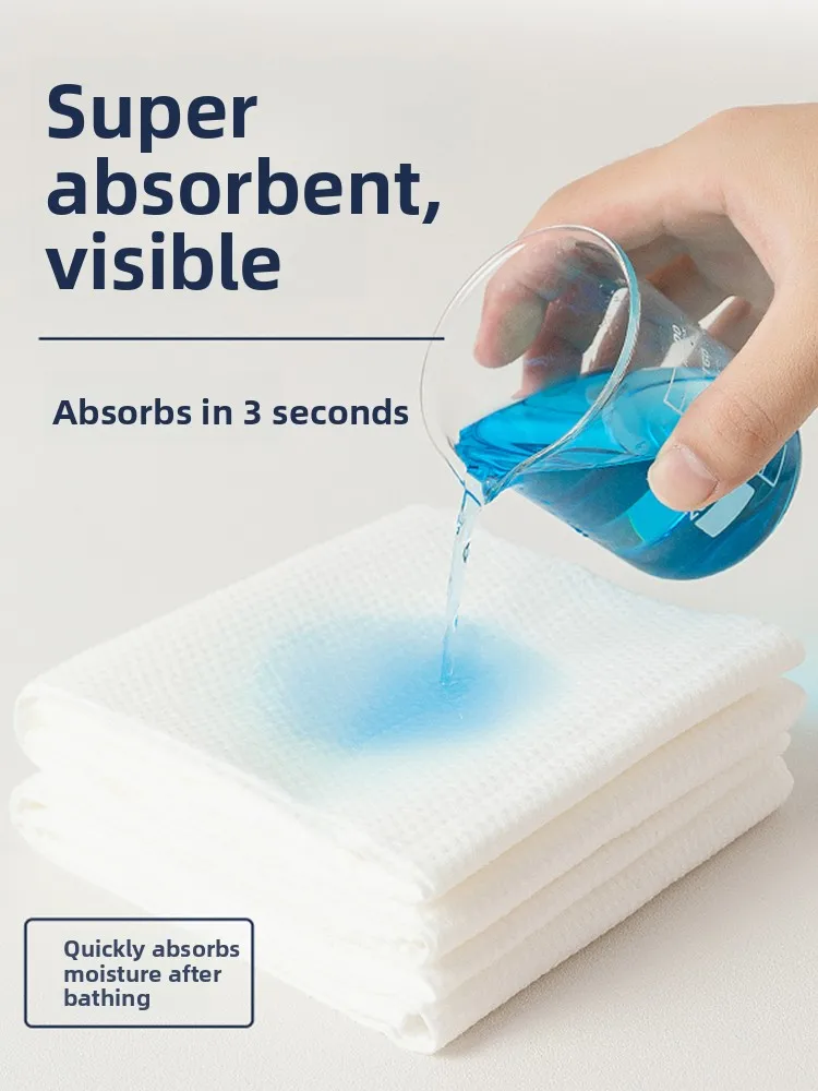 Одноразовые полотенца из чистого хлопка для салона, ванны для ног, впитывающая повязка на голову, красивая салонная чистка ног, большой размер