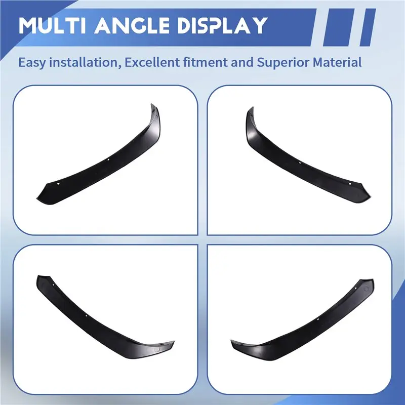 NEW HOT In Stock-Lower Bumper Canards 2Pcs For Mercedes Benz CLA C117 W117 CLA220 CLA200 2016-2019 Car Front Air Fins