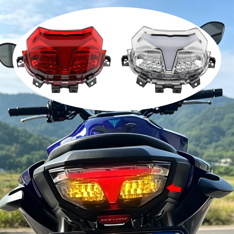 Задний фонарь для мотоцикла YAMAHA MT09 Y-AMT MT-09SP MT 09 2024 2025: интегрированный светодиодный стоп-сигнал и указатели поворота