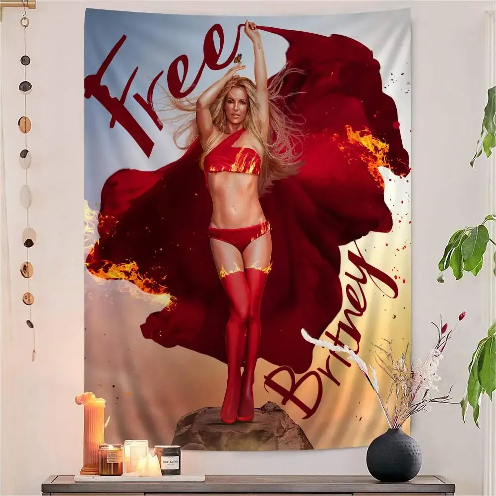 B-Britney S-Spears DIY Wall Tapestry For Living Room Home Dorm Decor Wall Art Decor