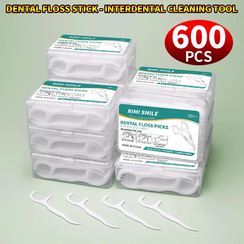 Disposable Plastic Toothpick Dental Floss High-tension Smooth Dental Floss Stick Portable Dental Floss Box Dental Oral Care Tool